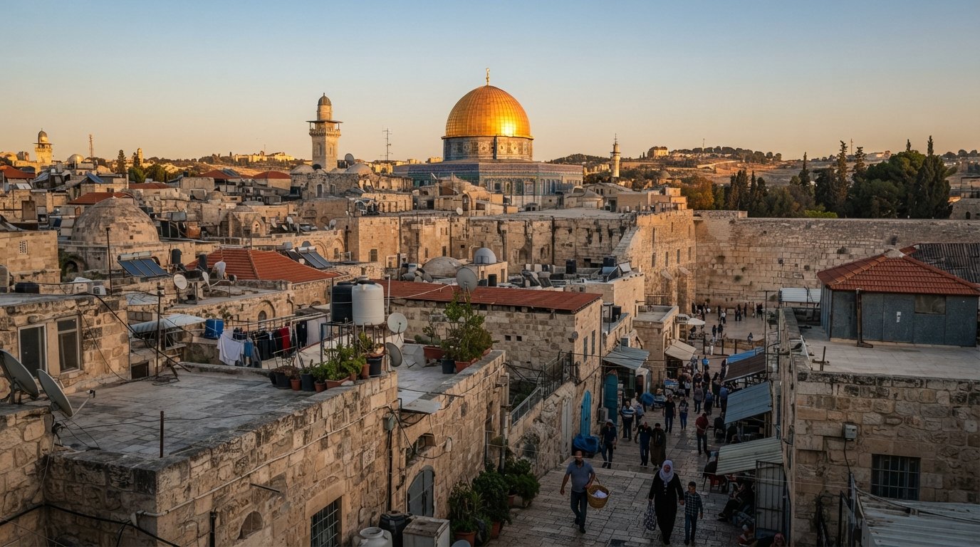Old City, Jerusalem: a feature on the walls, souks and holy sites